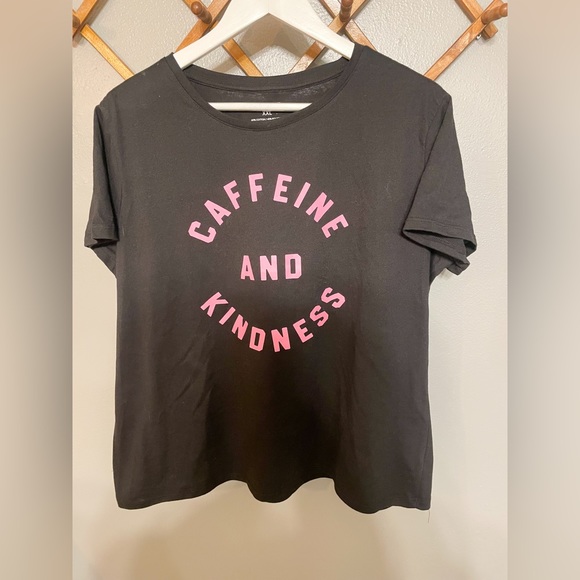 Caffeine and Kindess graphic tee Nine West plus size - Picture 2 of 5